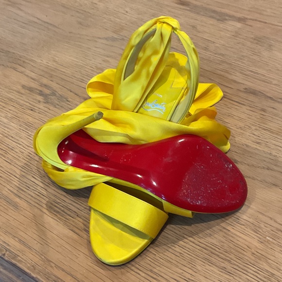 Christian Louboutin Bright Yellow Heels - Picture 3 of 3